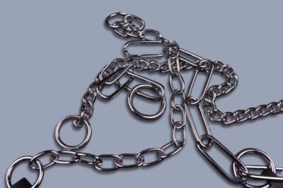 Chain collars chrome plated
